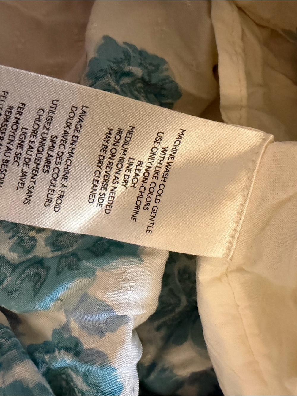 Free People Lovers Heart Cream Maxi Dress with Teal Floral Print - Picture 6 of 8